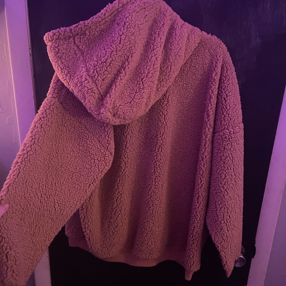 fluffy sherpa hoodie - Picture 2 of 3